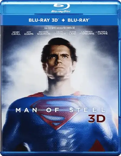 Man of Steel 3D Blu Ray 2013