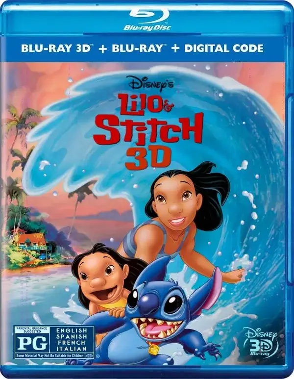 Lilo and Stitch 3D Blu Ray 2002