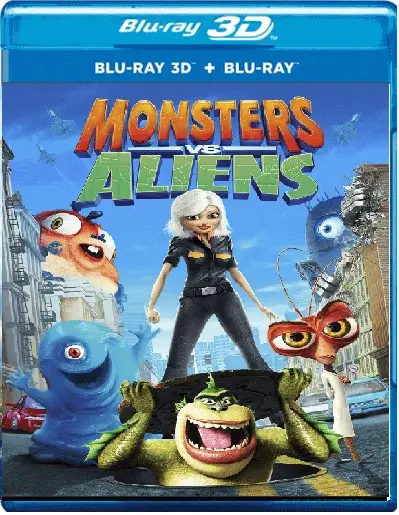 Monsters vs. Aliens 3D Blu Ray 2009
