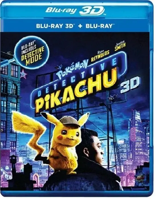 Pokemon Detective Pikachu 3D Blu Ray 2019