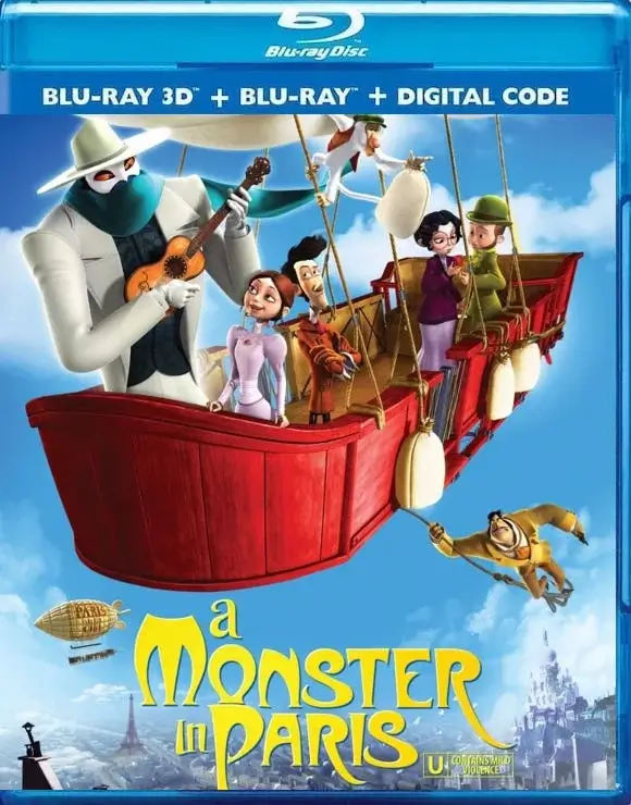 A Monster in Paris 3D Blu Ray 2011