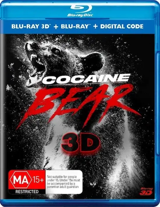 Cocaine Bear 3D Blu Ray 2023