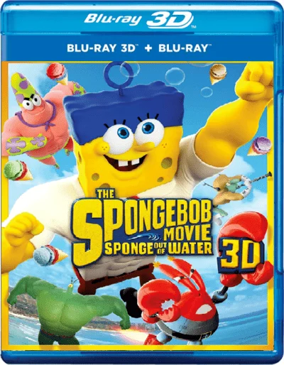 The SpongeBob Movie Sponge Out of Water 3D Blu Ray 2015