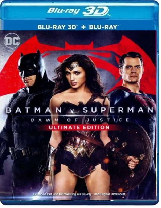 Batman v Superman: Dawn of Justice 3D Blu Ray 2016