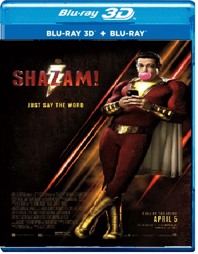 Shazam 3D Blu Ray 2019