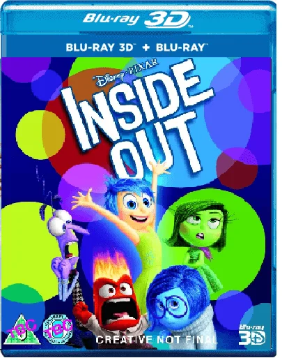 Inside Out 3D Blu Ray 2015