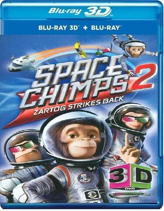 Space Chimps 2: Zartog Strikes Back 3D Blu Ray 2010