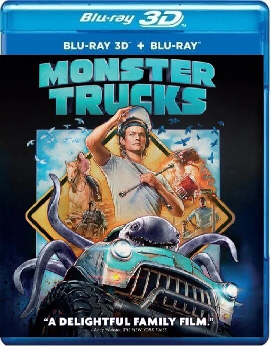 Monster Trucks 3D Blu Ray 2016