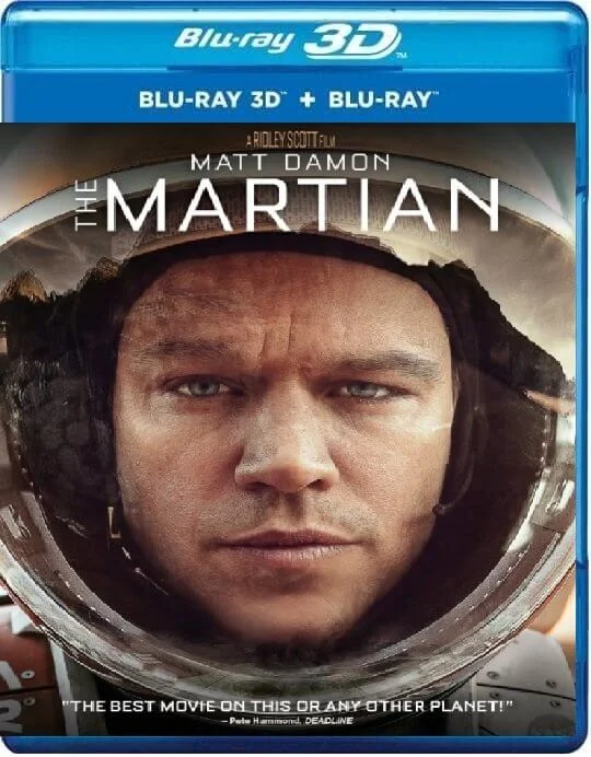 The Martian 3D Blu Ray 2015