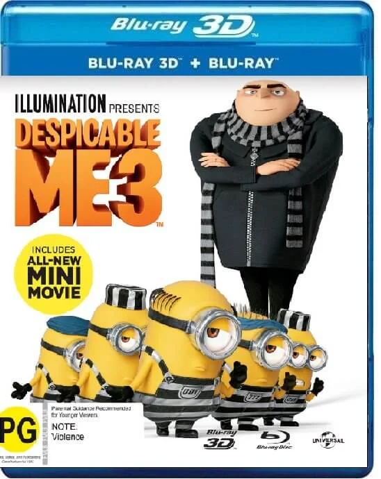 Despicable Me 3 3D Blu Ray 2017
