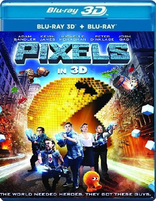 Pixels 3D Blu Ray 2015