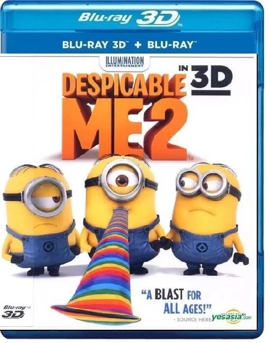 Despicable Me 2 3D Blu Ray 2013