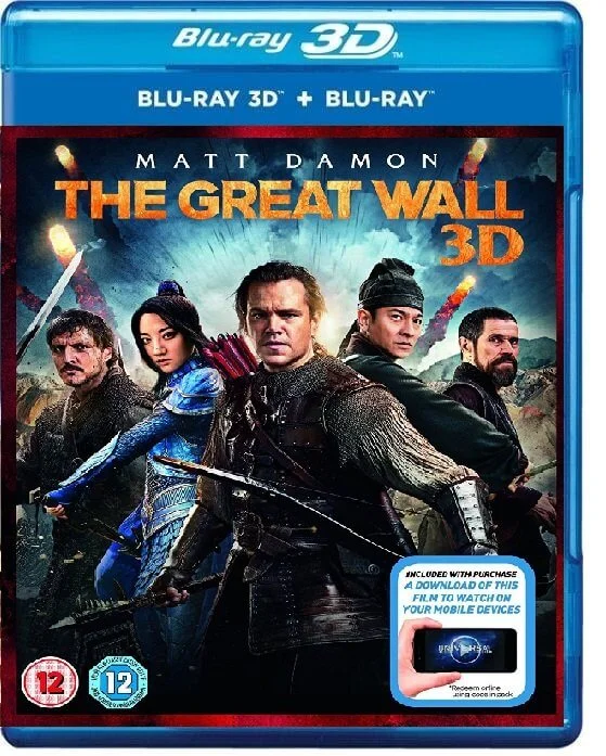 The Great Wall 3D Blu Ray 2016