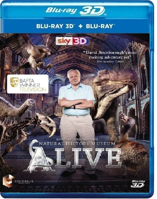 David Attenborough's Natural History Museum Alive 3D Blu Ray 2014