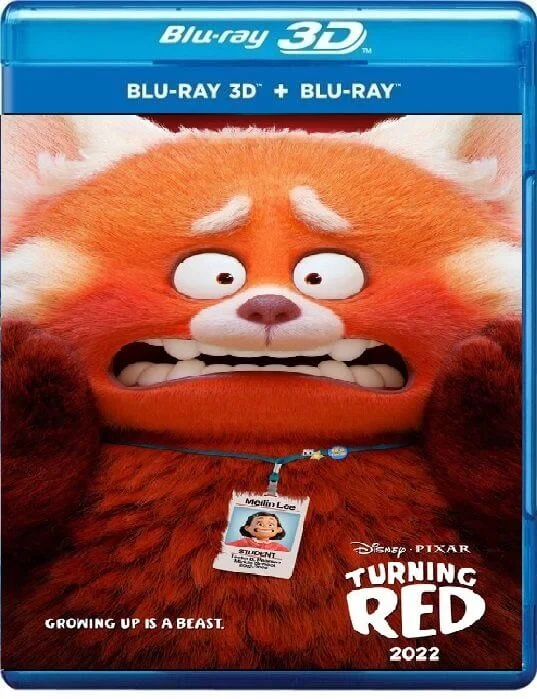 Turning Red 3D Blu Ray 2022