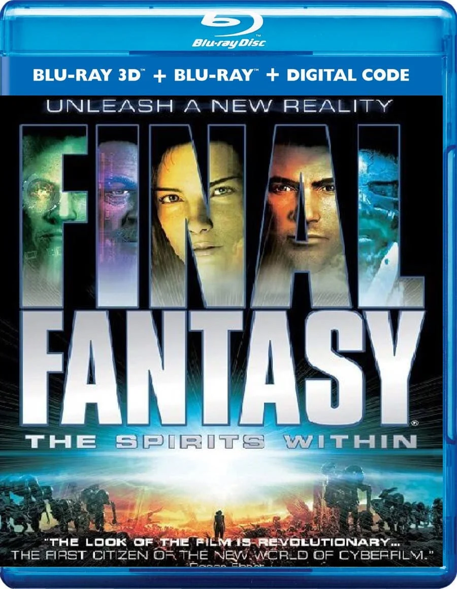 Final Fantasy: The Spirits Within 3D Blu Ray 2001