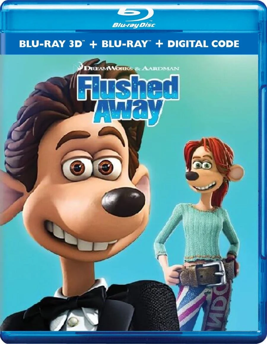 Flushed Away 3D Blu Ray 2006