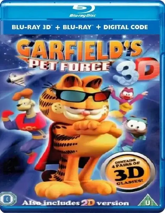 Garfield's Pet Force 3D Blu Ray 2009