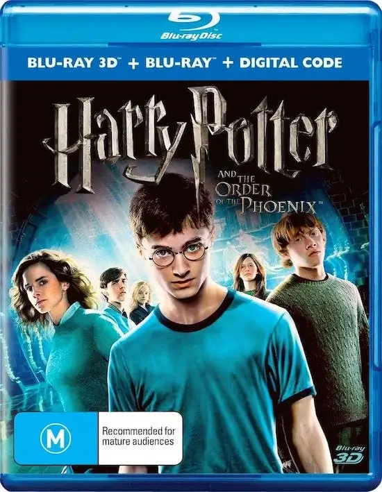 Harry Potter and the Order of the Phoenix 3D Blu Ray 2007