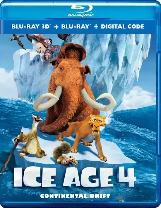 Ice Age: Continental Drift 3D Blu Ray 2012