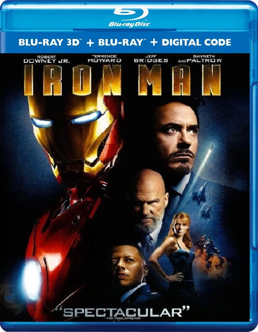 Iron Man 3D Blu Ray 2008