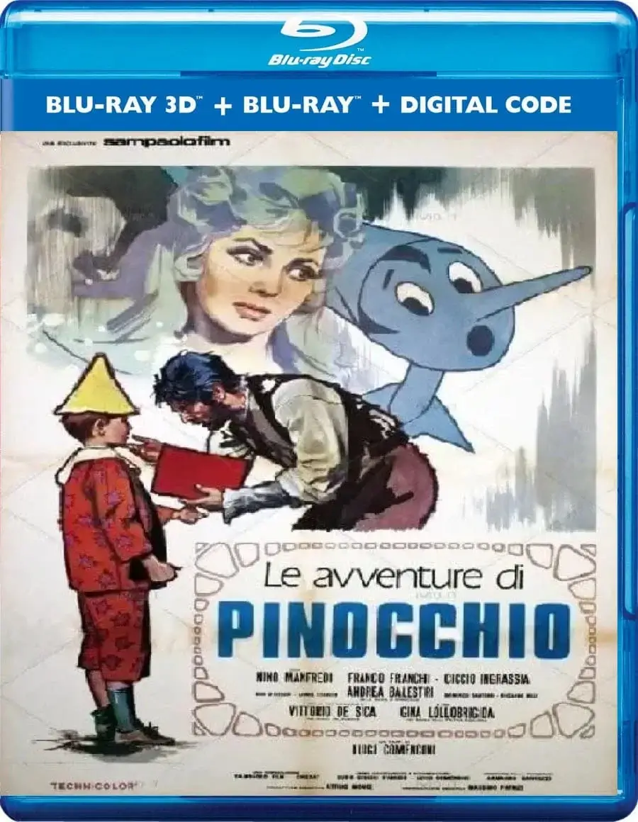 Le avventure di Pinocchio 3D Blu Ray 1972