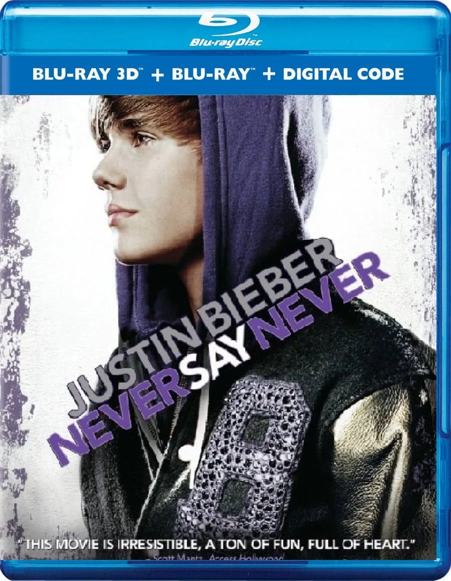 Never Say Never 3D Blu Ray 2011