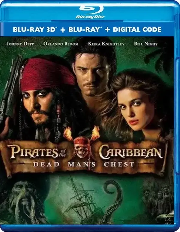 Pirates of the Caribbean: Dead Man's Chest 3D Blu Ray 2006