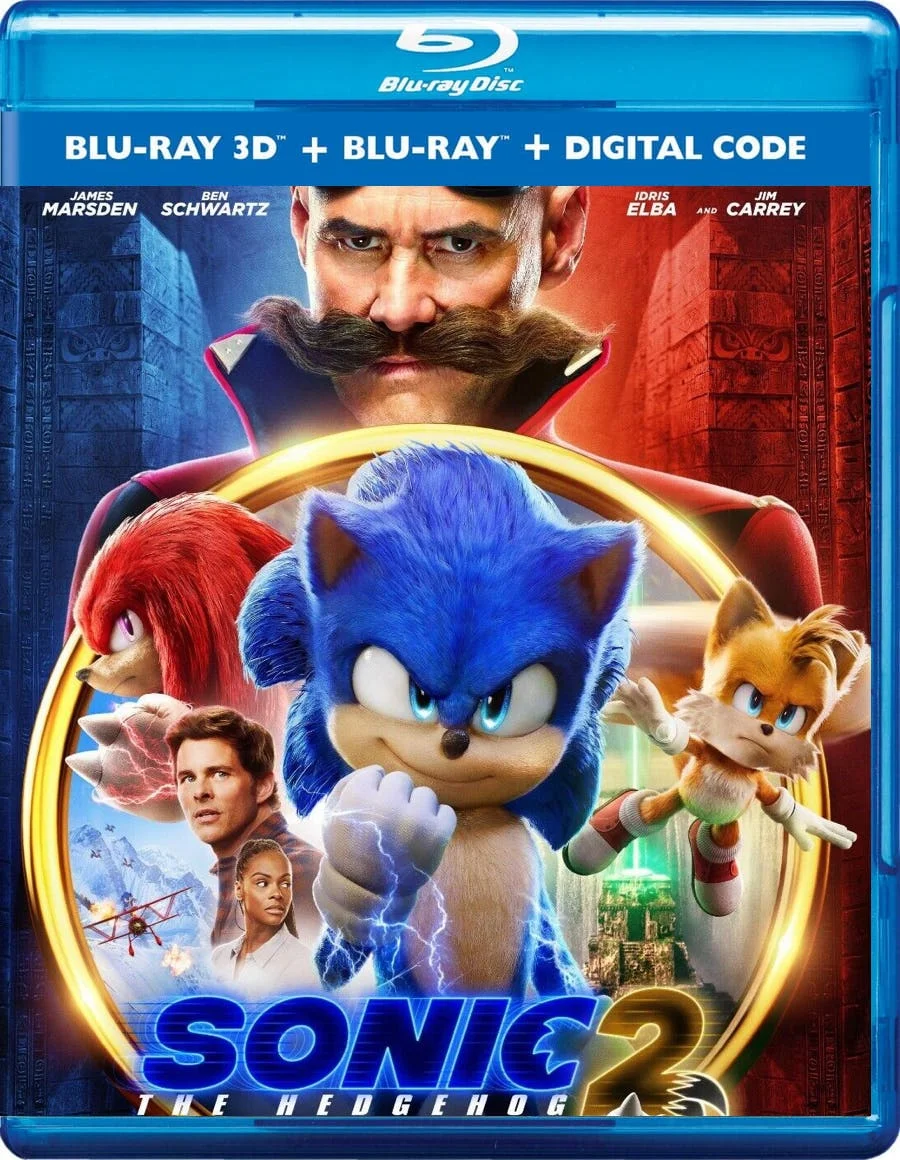 Sonic 2 3D Blu Ray 2022
