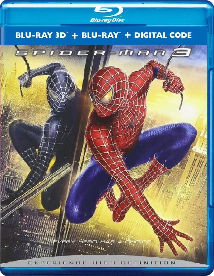 Spider-Man 3 3D Blu Ray 2007