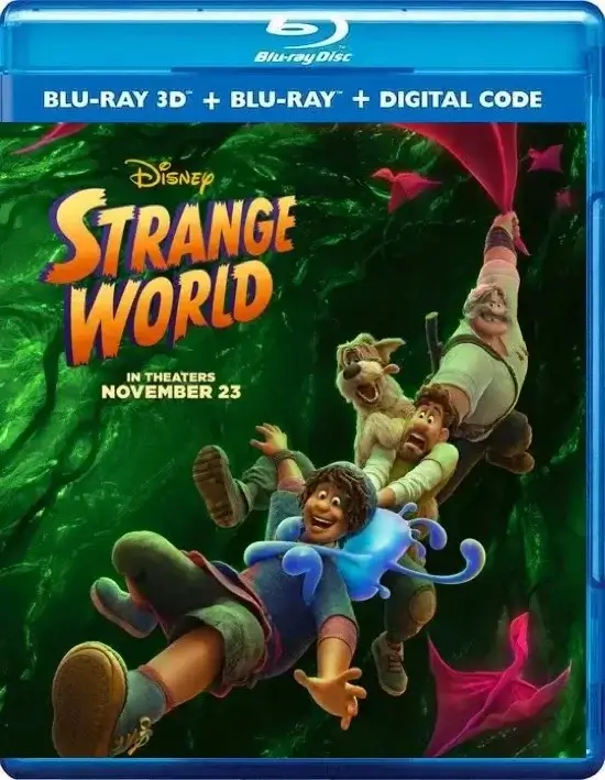 Strange World 3D Blu Ray 2022