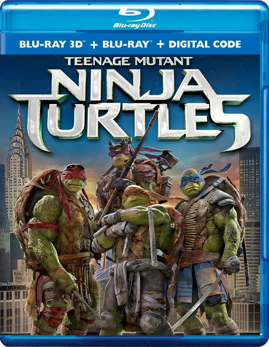 Teenage Mutant Ninja Turtles 3D Blu Ray 2014
