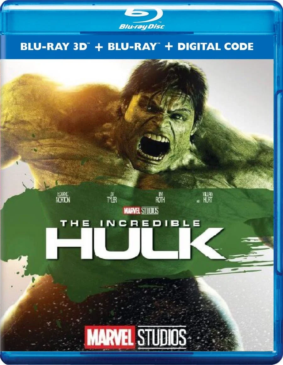 The Incredible Hulk 3D Blu Ray 2008