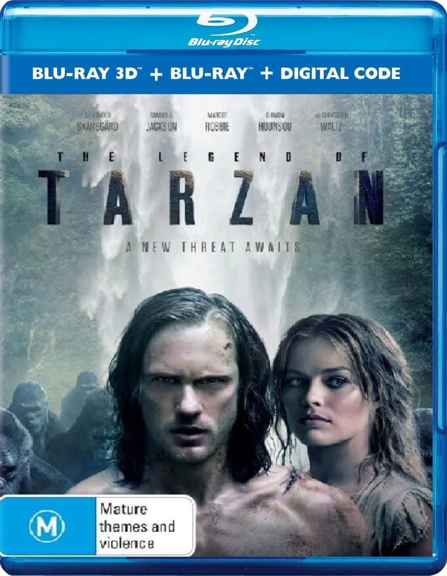 The Legend of Tarzan 3D Blu Ray 2016