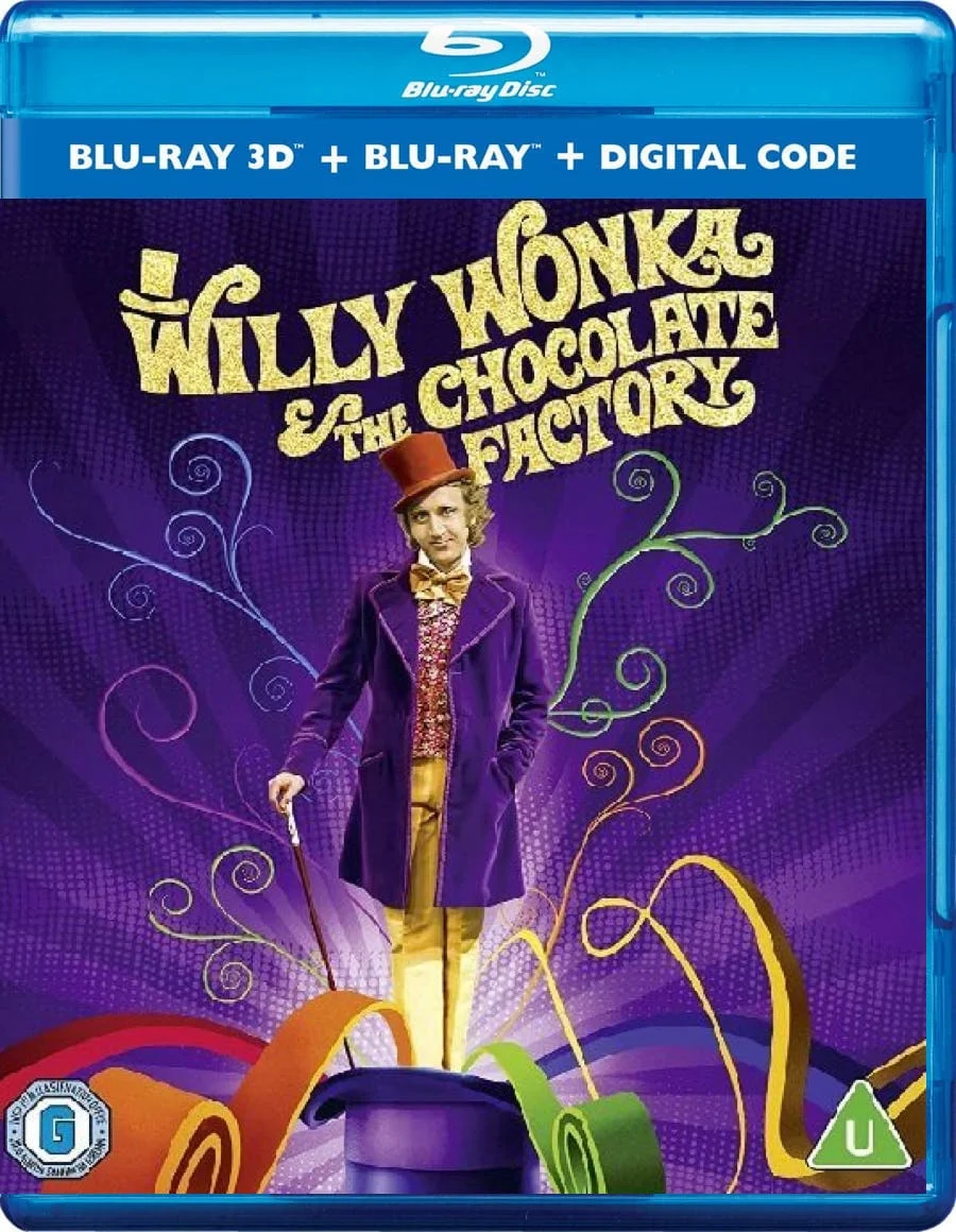 Willy Wonka and the Chocolate Factory 3D Blu Ray 1971
