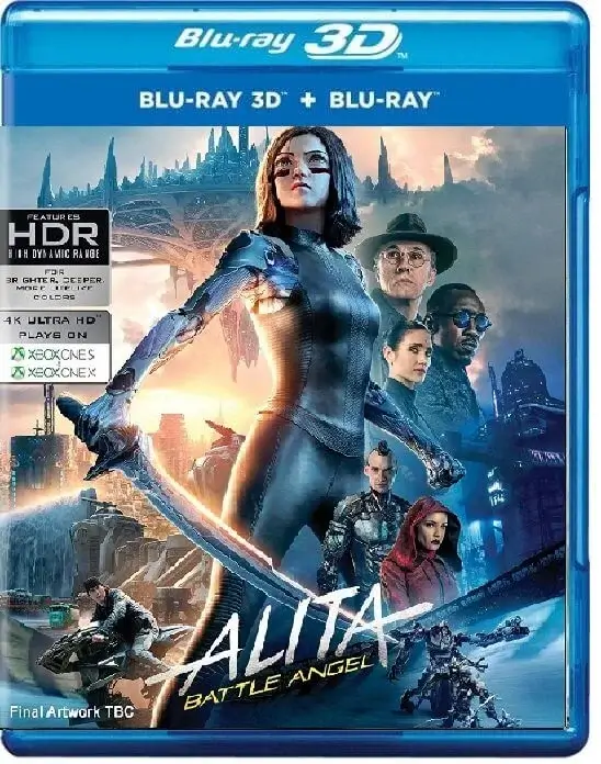 Alita Battle Angel 3D Blu Ray 2019