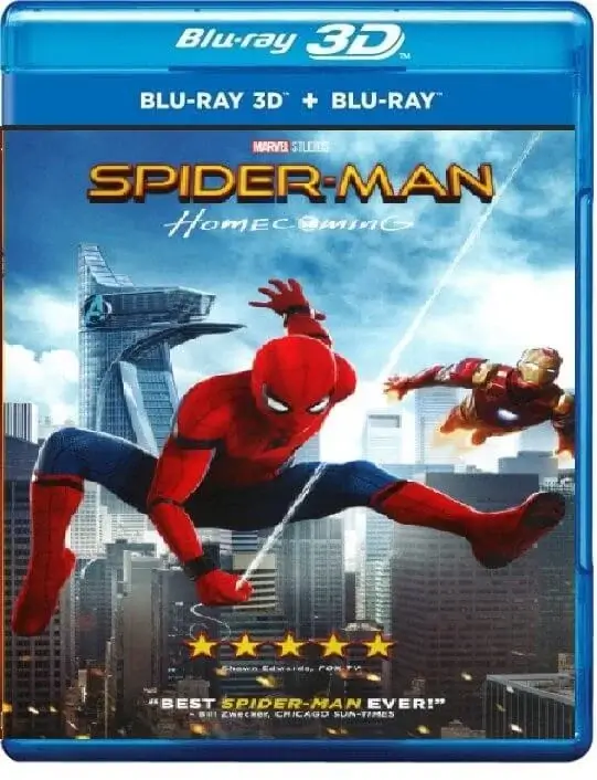 Spider-Man: Homecoming 3D Blu Ray 2017