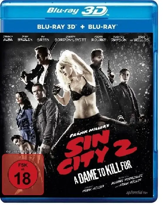 Sin City: A Dame to Kill For 3D Blu Ray 2014