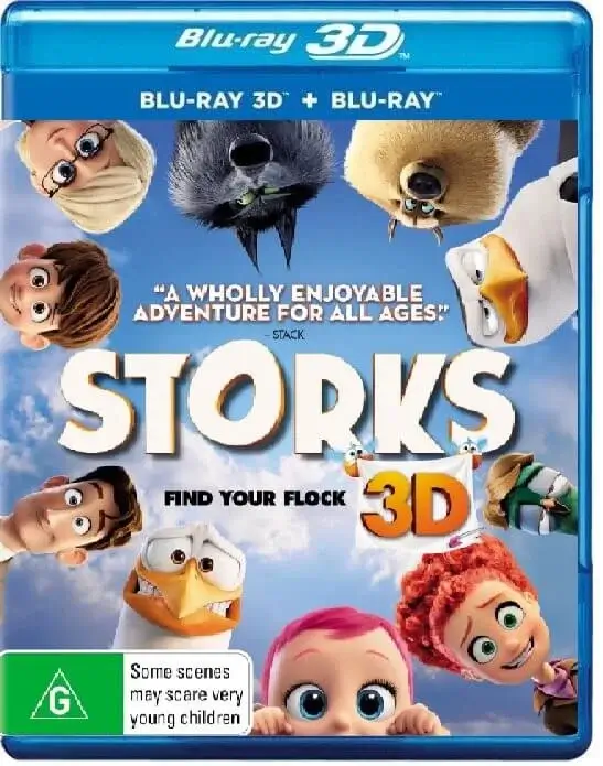 Storks 3D Blu Ray 2016