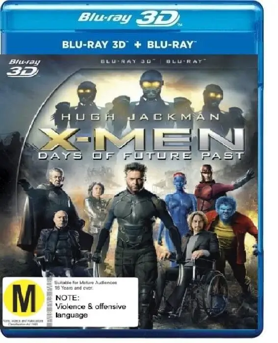 X-Men: Days of Future Past 3D Blu Ray 2014