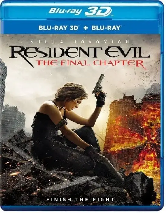 Resident Evil: The Final Chapter 3D Blu Ray 2016