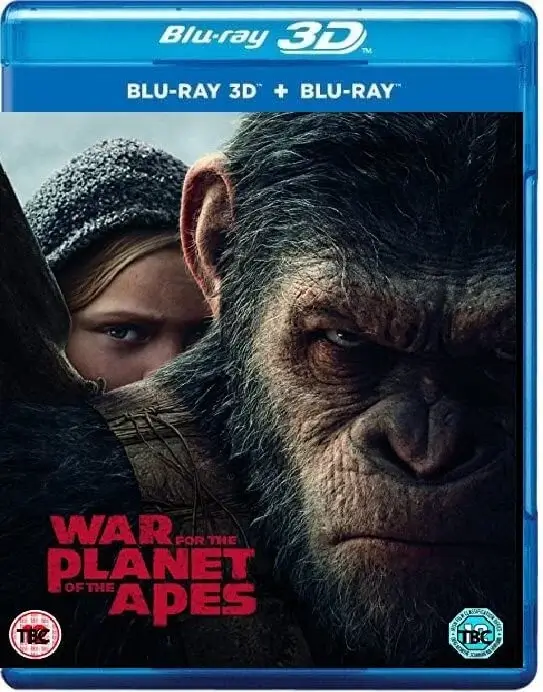 War for the Planet of the Apes 3D Blu Ray 2017