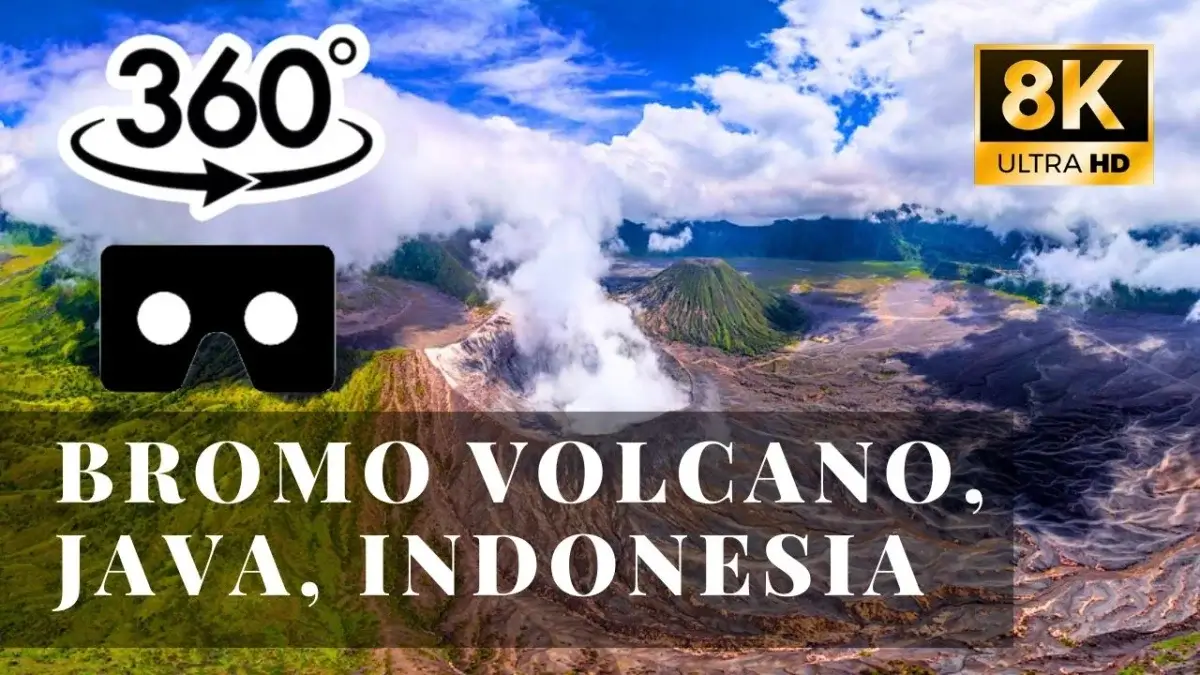Bromo volcano, Java, Indonesia VR 360