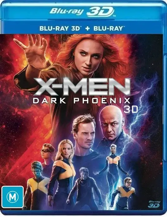 X-Men Dark Phoenix 3D Blu Ray 2019