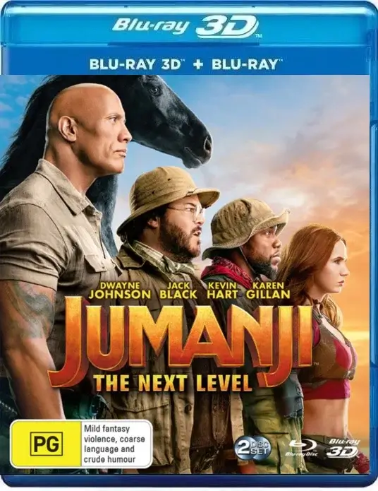 Jumanji: The Next Level 3D Blu Ray 2019