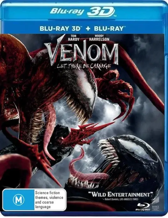Venom: Let There Be Carnage 3D Blu Ray 2021