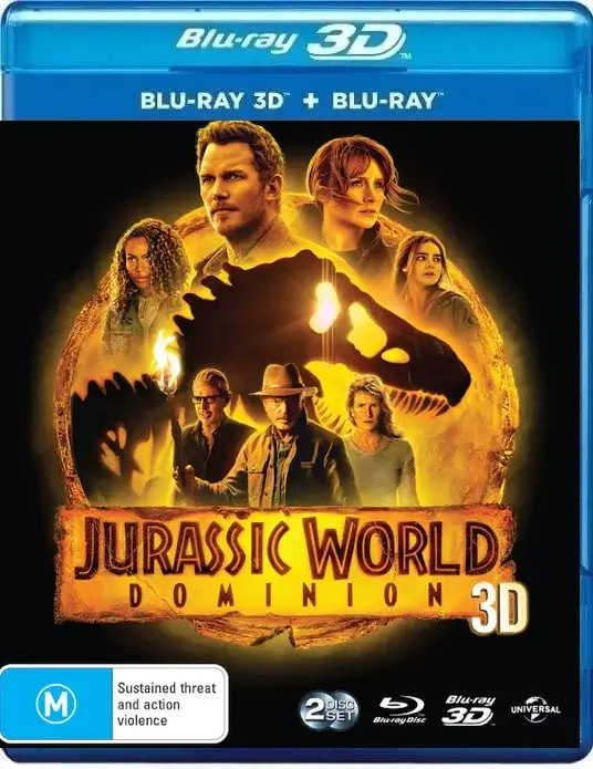 Jurassic World: Dominion 3D Blu Ray 2022