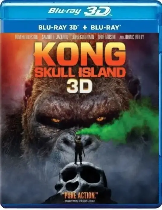 Kong: Skull Island 3D Blu Ray 2017