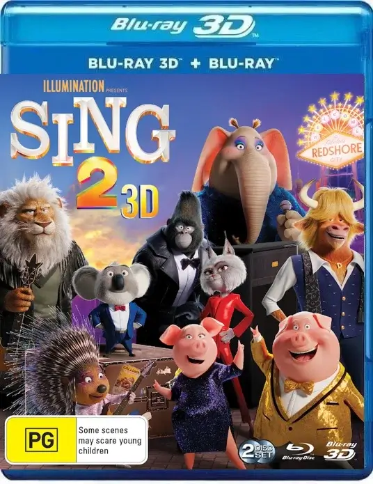 Sing 2 3D Blu Ray 2021