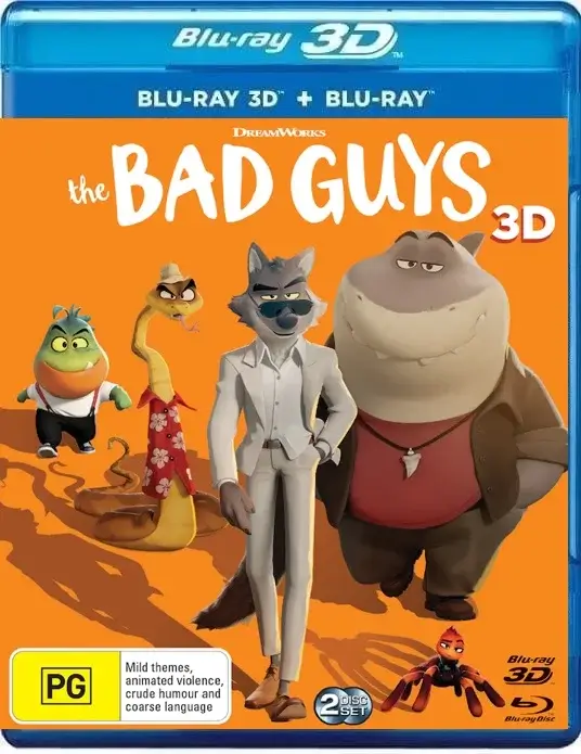 The Bad Guys 3D Blu Ray 2022